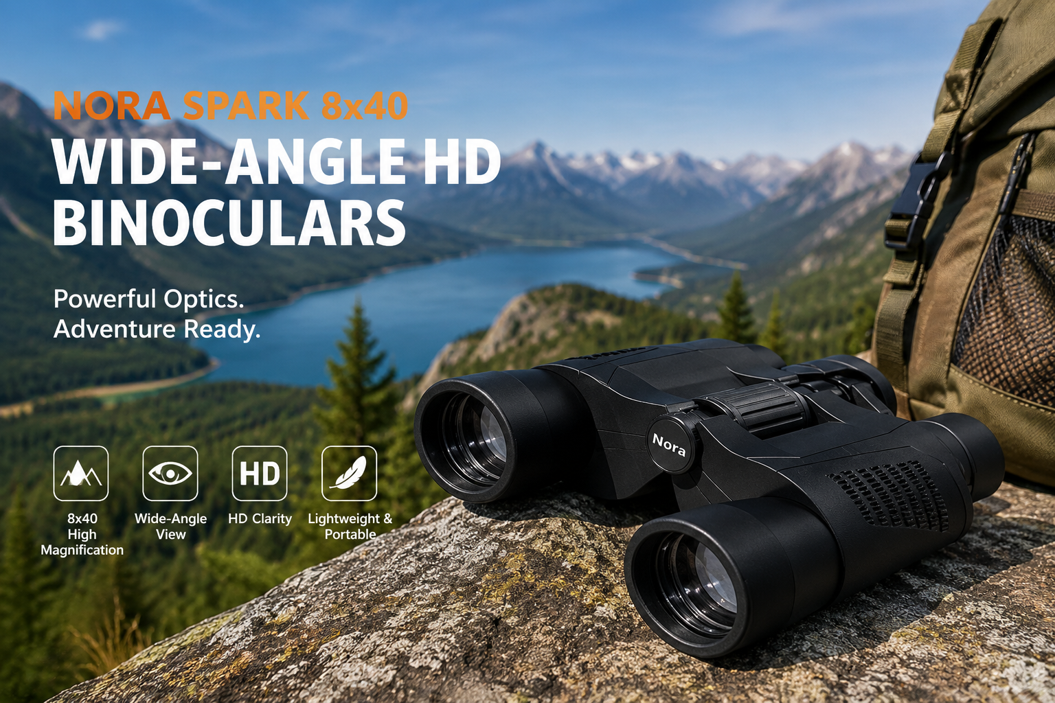 Nora Launches Spark 8x40 Wide-Angle HD Binoculars, Combining Powerful Optics with a Compact Travel-Friendly Design
