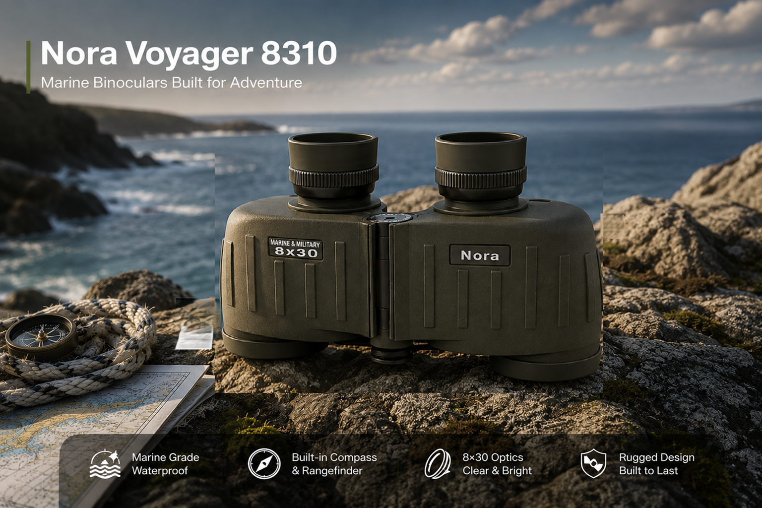 Nora Unveils Voyager 8310 HD Binoculars Combining Military-Inspired Durability with Exceptional Optical Clarity